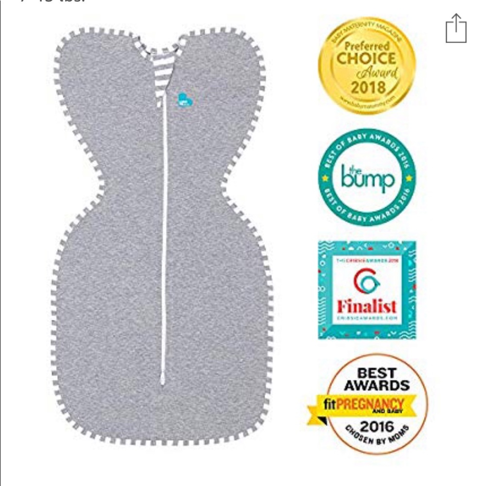 Love to Dream Swaddle UP, original, gray, small